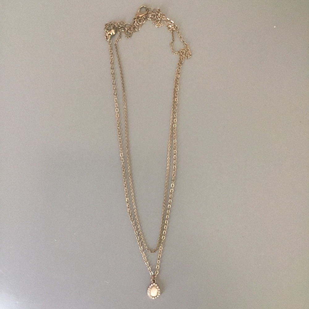 Layered gold necklace